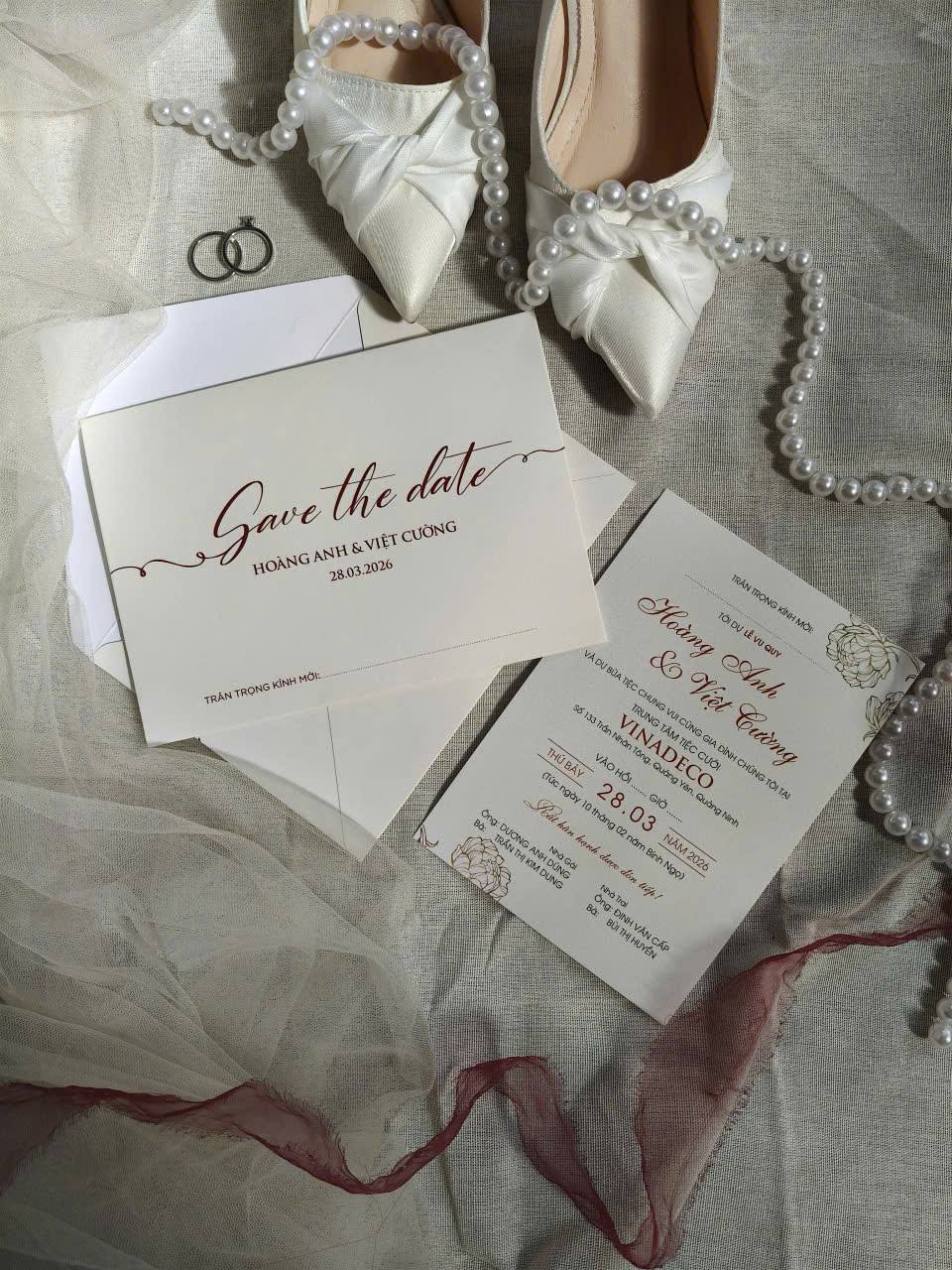 in thiệp cưới đẹp giá rẻ đồng xoài, bình phước khánh huyền