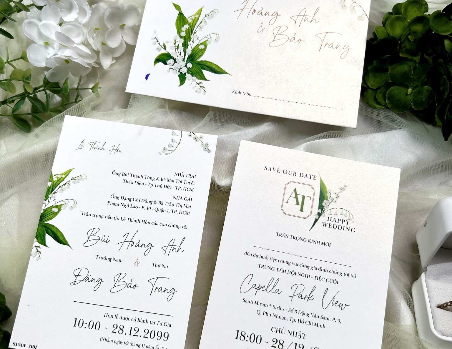 in thiệp cưới đẹp giá rẻ đồng xoài, bình phước khánh huyền