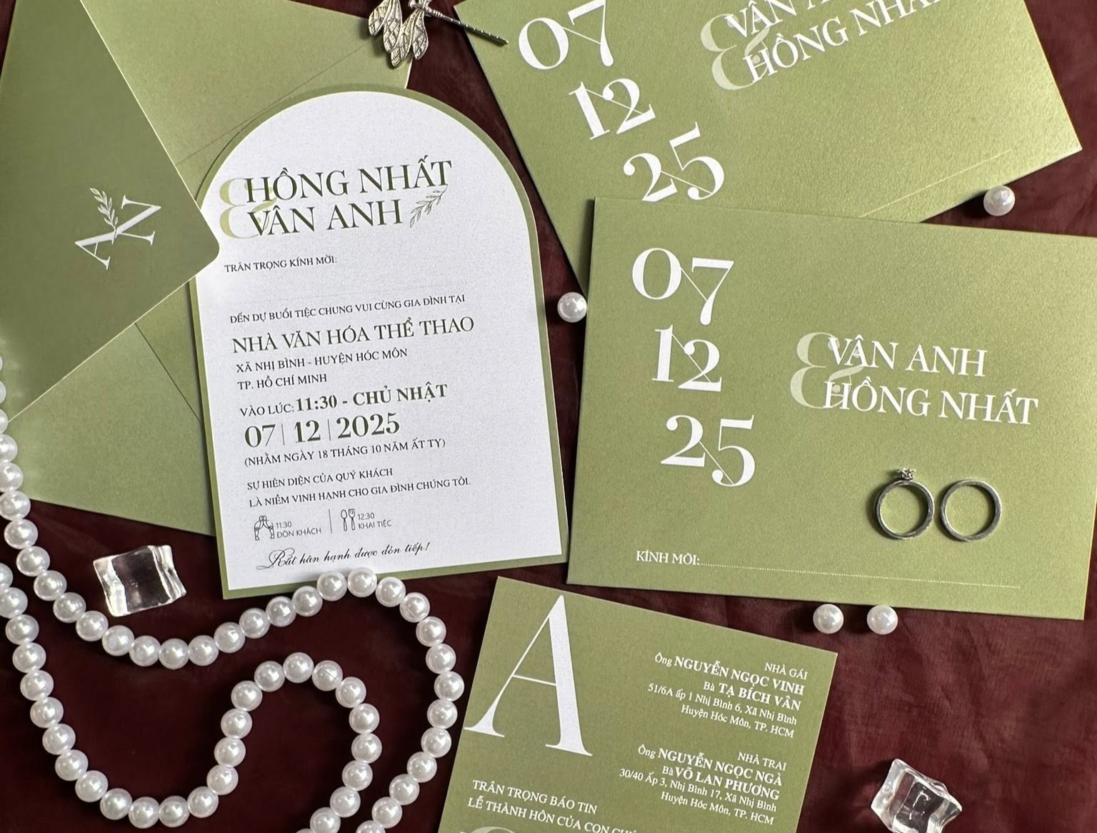 in thiệp cưới đẹp giá rẻ đồng xoài, bình phước khánh huyền