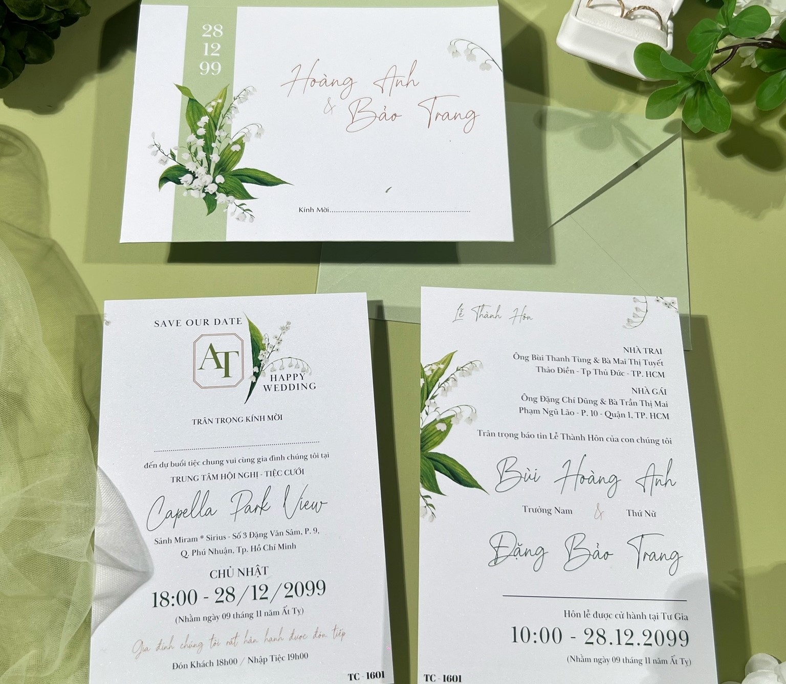 in thiệp cưới đẹp giá rẻ đồng xoài, bình phước khánh huyền