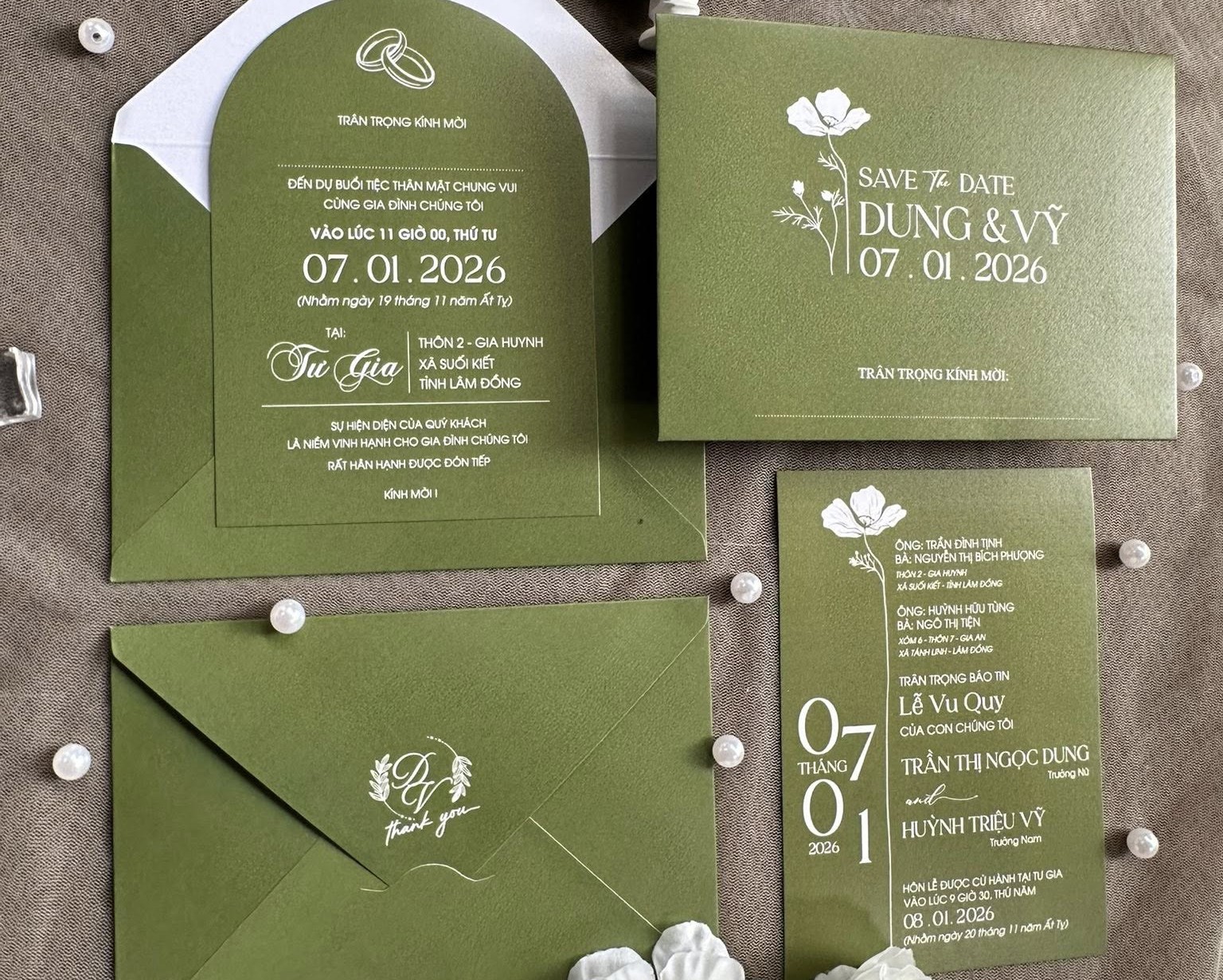 in thiệp cưới đẹp giá rẻ đồng xoài, bình phước khánh huyền